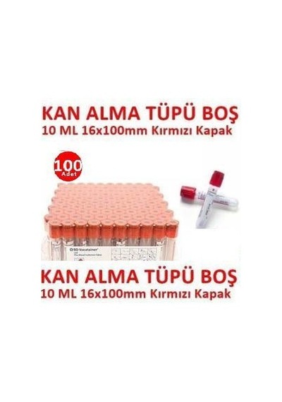 Tıpkimsan Bd Vacutainer 10ml Serum Tüpü, 100 Adet