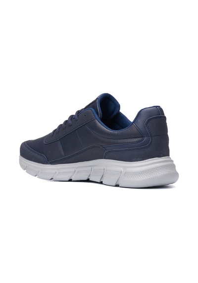Günlük Erkek Yetişkin Sneaker Spor Ayakkabı Bağcıklı Büyük Numara Rahat Esnek 050c Lacivert