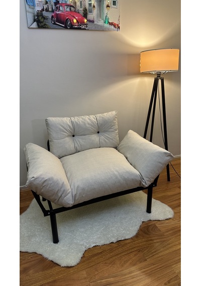 Modern Style Home Taksim Ikili Koltuk Kanepe Krem Krem Modernk016