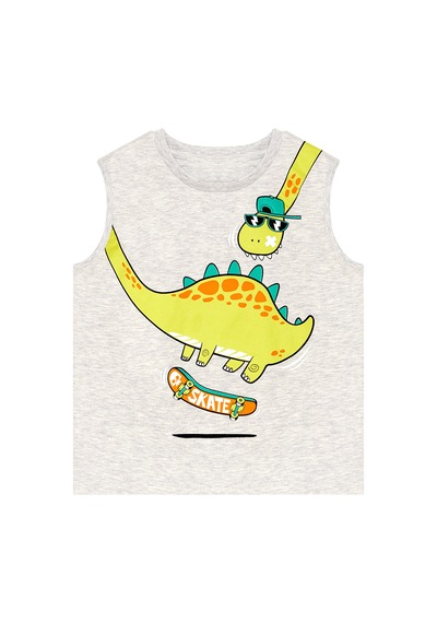 Kaykay Dino Erkek Çocuk Yazlık Kolsuz T-shirt Şort Takım