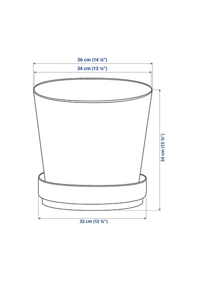 Åkerbär Bitki Taşıyıcı, 31 Cm, İçeri/dış Mekan/galvanizli