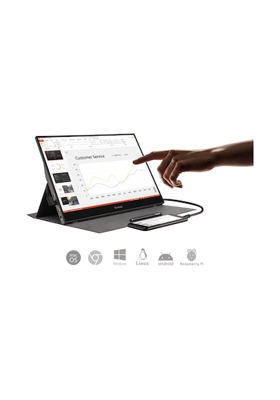 ViewSonic TD1655 16" 10 Nokta Dokunmatik 2xUSB Type-C Full HD IPS Taşınabilir Monitör