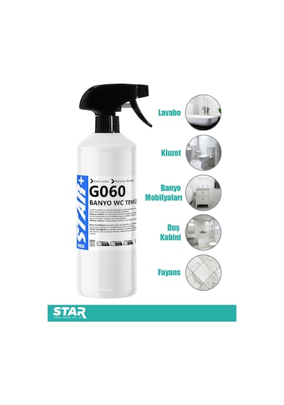 Güçlü Banyo Temizleyici Ve Kireç Çözücü Sprey Mentol Kokusu 1000 Ml