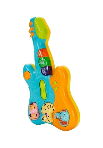 Minibo Sesli ve Işıklı Hayvan Figürlü Gitar