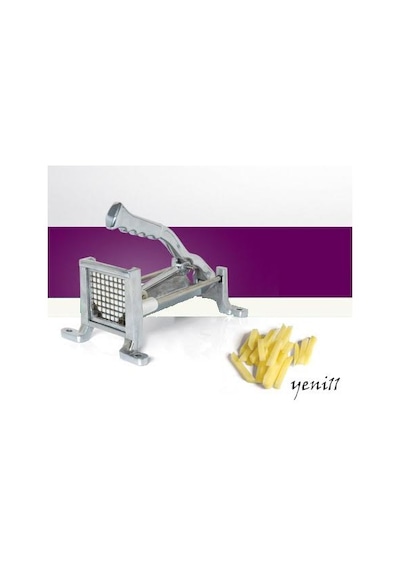 Özlem Ev Tipi Patates Dilimleme Makinası Gri