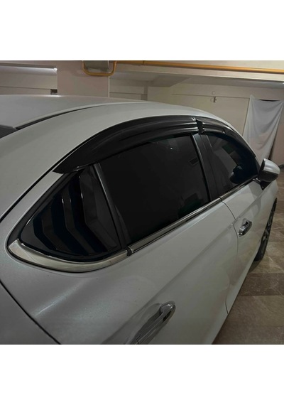 Honda City 2021-2024 Uyumlu Cam Çıtası 8 Parça Paslanmaz Nikelaj