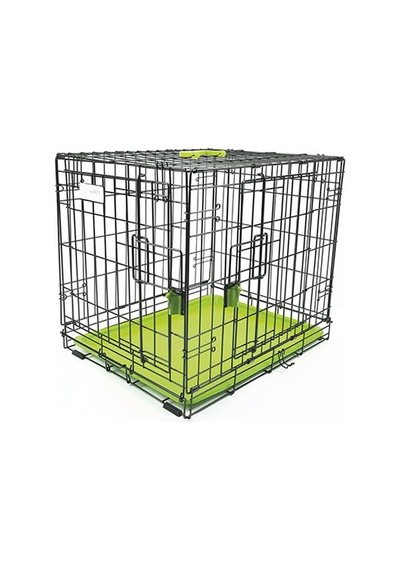 M-pets Voyager 2 Kapılı Köpek Kafesi Medium Yeşil 76x48x53 Cm 244-52029.02