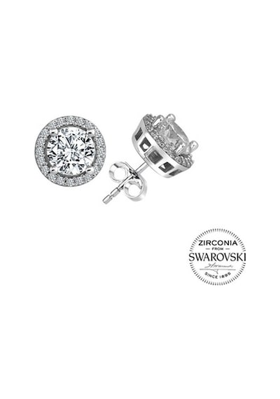 Gümüş Swarovski Taşlı Pırlanta Modeli Yuvarlak Üçlü Set