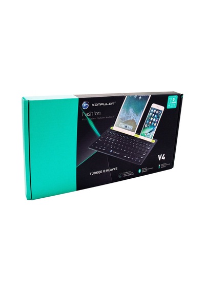 Konfulon V4 Bluetooth 5.0 Standlı Türkçe Q Klavye