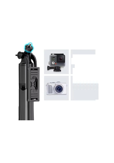 Xiaomi 14t Pro Uyumlu Snapshot Magic Q05 Selfie Çubuğu, Üç Ayak Standı, Uzatılabilir Monopod