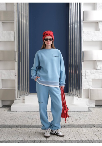 Fonna Fashion Esf-2304 Bayan Eşofman Takım Mavi