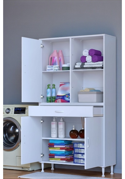 Eliusta Vellum Beyaz Dolap 100x173x32,5 Cm Ebatlarında Çok Fonksiyonlu 100 Cm Genişlikte Banyo Dolabı Beyaz Eliusta Vellum Beyaz Dolap 100x173x32,5 Cm Ebatlarında Çok Fonksiyonlu 100 Cm Genişlikte Banyo Dolabı Beyaz
