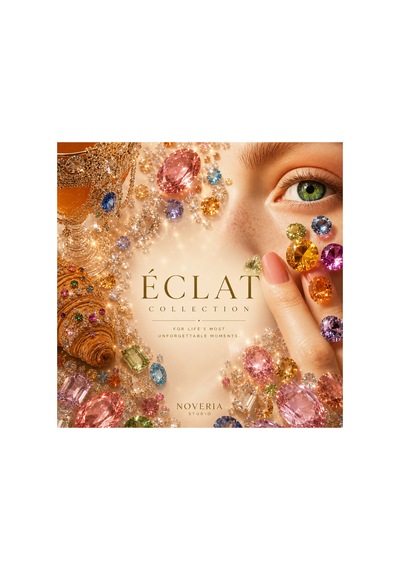 Eclat Collection Elaris Şampanya Ve Beyaz Taşlı Silver Ayarlanabilir Yüzük Gümüş Gümüş