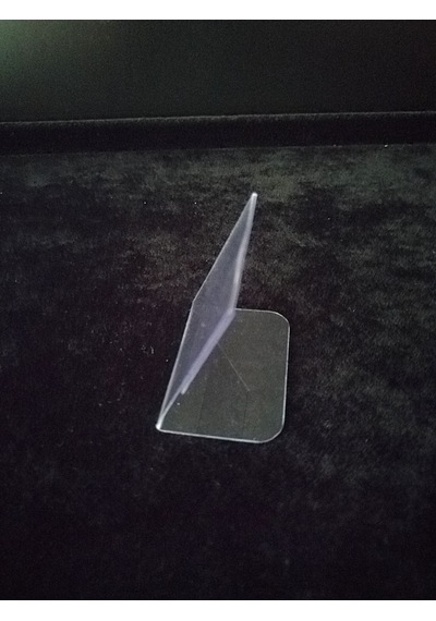 10 Adet Pvc Etiketlik Ayaklı Arkaya Açılı 4x4,5 Cm Mini Etiketlik