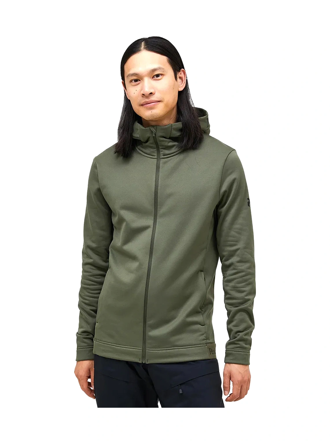 Peak Performance Peak Performance Rider Tech Zip Hood Erkek Yeşil Fleece 30109 Çok Renkli