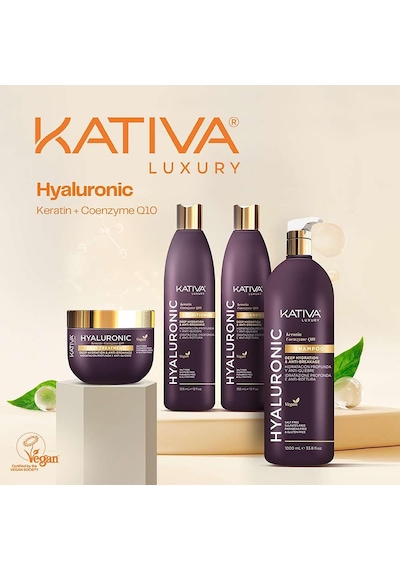 Kativa Hyaluronic Shampoo 355 Ml - Derin Nem Sağlayan Kırılma Önleyici Şampuan
