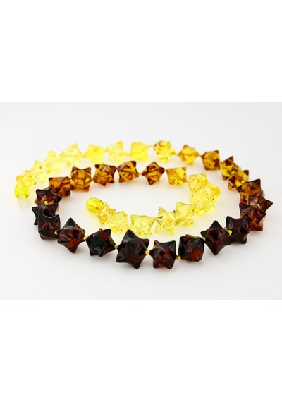 Kehribar Kolye Özel Tasarım Ambergold Kly15-23 Çok Renkli