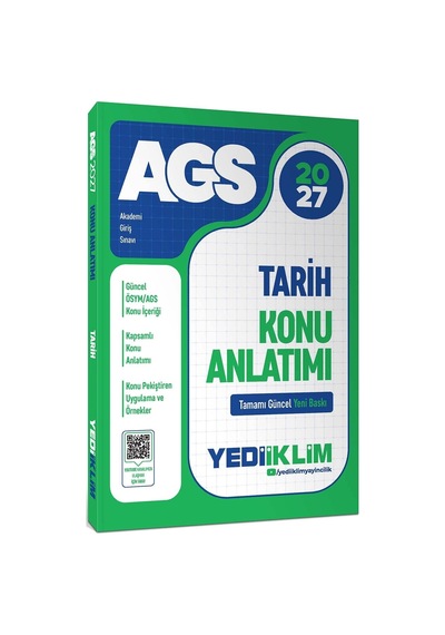 Yediiklim Yayınları 2027 Meb Ags Tarih Konu Anlatımı