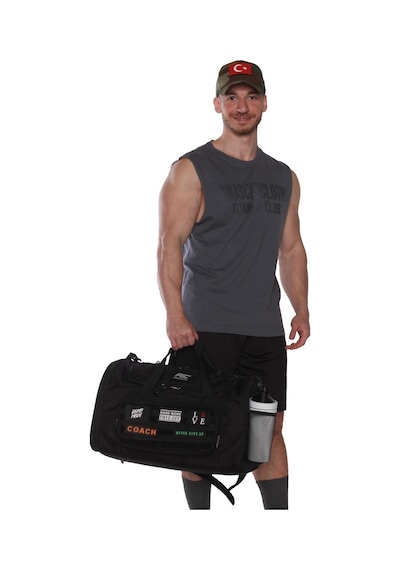 Musclecloth Tactical Duffel Bag Silindir Çanta Siyah