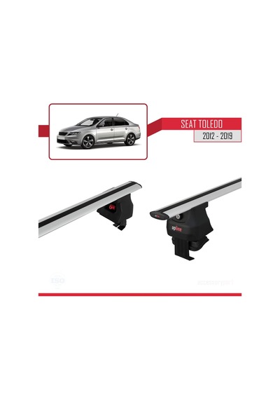 Seat Toledo 2012-2019 Arası İle Uyumlu Ace-4 Ara Atkı Tavan Barı Gri