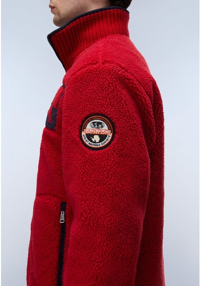Napapijri T-archive Fleece Hz Erkek Polar-33984 Kırmızı