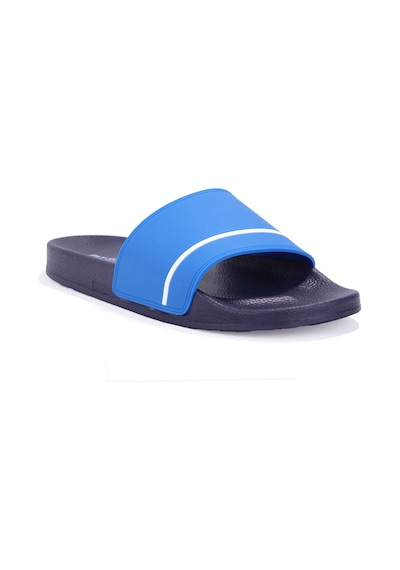 Fly Soft S263050 Mavi Beyaz Günlük Ortopedik Erkek Spor Terlik Mavi
