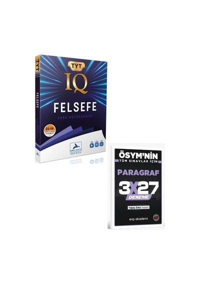 2027 Paraf 2027 Tyt Felsefe Iq Soru Kütüphanesi+ Evp Akademi Paragraf