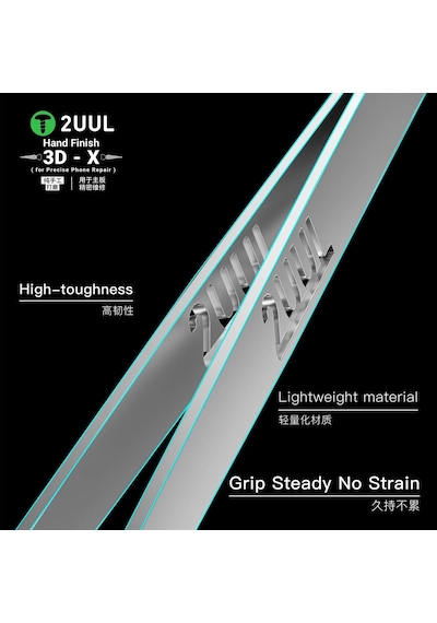 2uul Tw02 El İşçiliği 3d-x Desenli Hassas Anti-statik Düz Uçlu Entegre Cımbızı