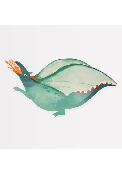 Meri Meri - Dragon Platter - Dragon Servis Tabakları X4