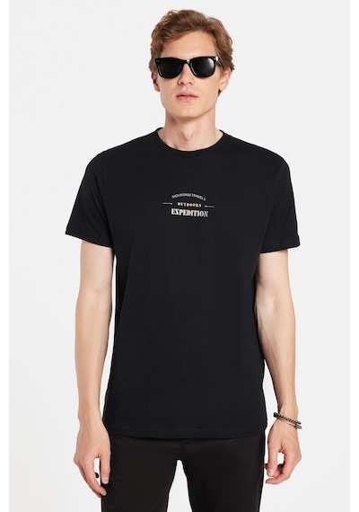 Tudors Erkek Slim Fit Dar Kesim %100 Pamuk Yumuşak Dokulu Baskılı Siyah Bisiklet Yaka Tişört-33164 Siyah Tudors Erkek Slim Fit Dar Kesim %100 Pamuk Yumuşak Dokulu Baskılı Siyah Bisiklet Yaka Tişört-33164 Siyah