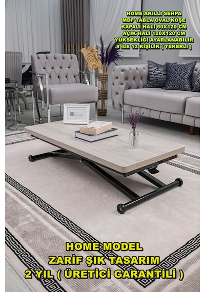 Home Üst Tabla Mdf Lizbon Oval Köşe Alt Ayak Siyah