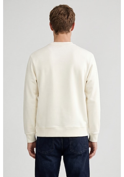 Wrangler Pamuklu Regular Fit Normal Kesim Bisiklet Yaka Logo Detaylı Sweatshirt Worn White Wrangler Pamuklu Regular Fit Normal Kesim Bisiklet Yaka Logo Detaylı Sweatshirt Worn White