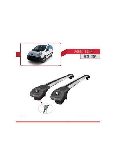 Peugeot Expert 2007-2017 Arası İle Uyumlu Ace-1 Ara Atkı Tavan Barı Gri