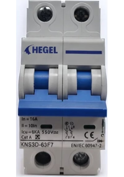 Hegel 16a Dc Devre Kesici 550vdc B Sınıf