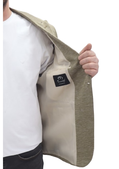 Twenhil Dmctekstil Erkek Ckt-203 Desenli İtalyan Kesim Dar Kalıp Tek Düğme Blazer Ceket Haki Yeşil Twenhil Dmctekstil Erkek Ckt-203 Desenli İtalyan Kesim Dar Kalıp Tek Düğme Blazer Ceket Haki Yeşil
