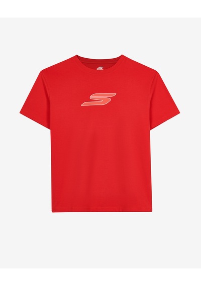Skechers M Relax Fit Faded S T-shirt Erkek Kırmızı S2620109-0120