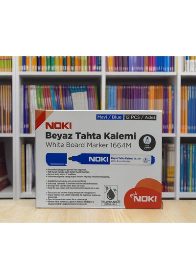 Nokı Beyaz Tahta Kalemi Mavi Renk 12 Adet Mavi