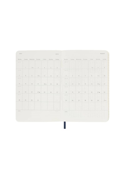 Moleskine 12 Ay Haftalık Ajanda Cep Boy 9x14 Cm Yumuşak Kapak Safir Mavi Safir Mavisi