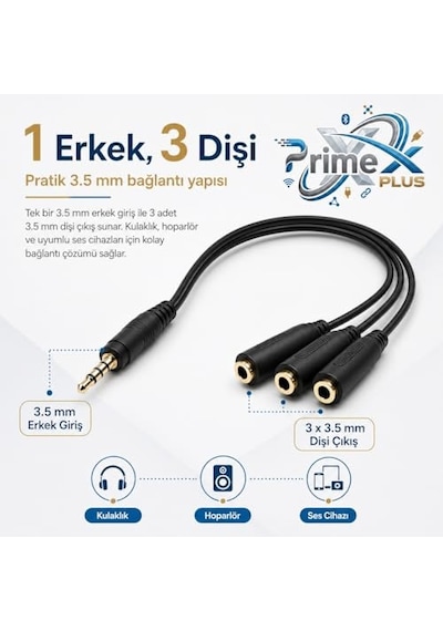 Çoklayıcı Kablo 5 Kat Jak Dağıtıcısı 3 5 Mm Jak 11 11 Pro 11 Pro Max Xs Xs Max Xr X Se Note9 S10 S10 S10e Beyaz