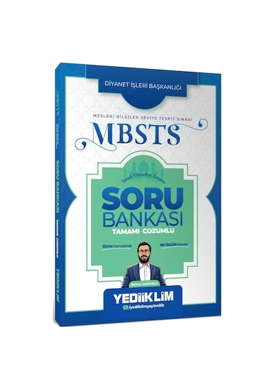 Yediiklim Yayınları 2027 Mbsts Tamamı Çözümlü Soru Bankası-169849