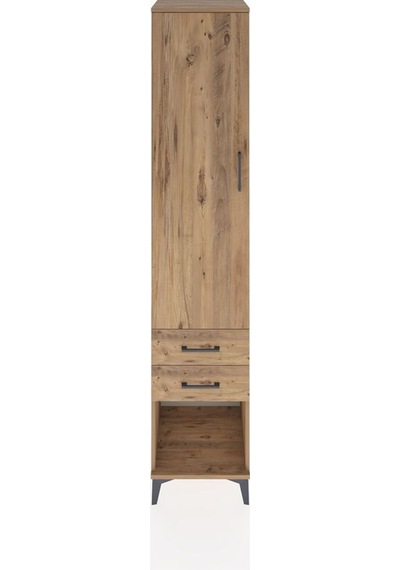 Hyperion Dolap 4 Raflı 2 Çekmeceli Tek Kapaklı 44x44x221 Çam-çam Atlas Çam