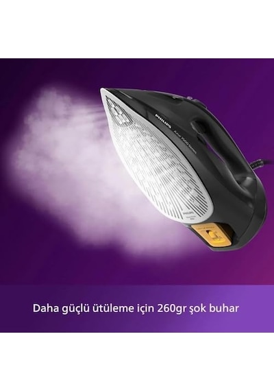 7500 Serisi Buharlı Ütü 3200w Güç, 55 G/dk Sürekli Buhar, 260 G Güçlendirme, Steamglide Elite Taban, Otomatik Kapanma, Damlama Önleyici Sistem, 300 Ml Tank Dst7511/80
