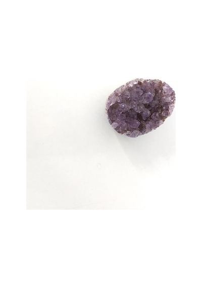 Doğal Ametist Kuvars Kristal Taş 3.5- 4 Cm Reiki Şifa Çakra El Oy