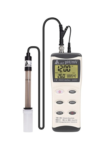 Az 8601 Tek Prob İle Ph Ve Orp Ölçer Bnc Bağlantılı