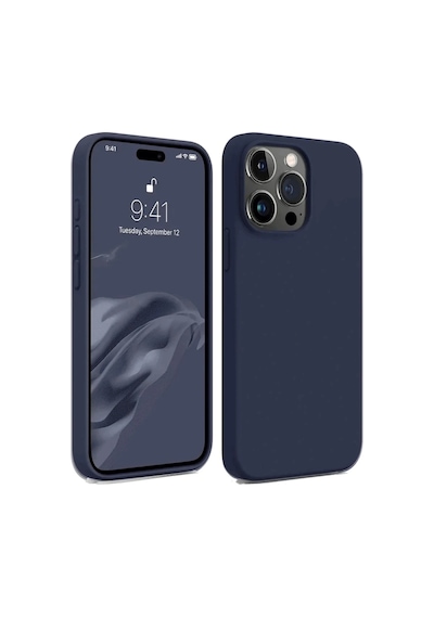 Muratech Newface Apple Uyumlu iPhone 15 Pro Kılıf First Silikon - Lacivert