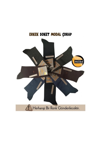 Kocabey Mısırlı 61005 Erkek Modal Soket Çorap Asorti