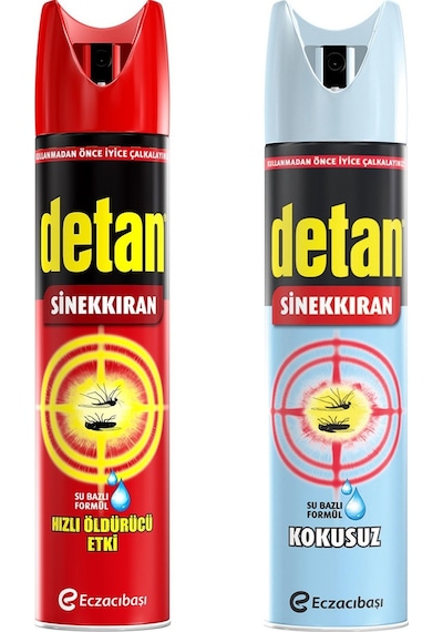 Detan Sinekkıran Su Bazlı 275 ML + Kokusuz Sinekkıran 275 ML