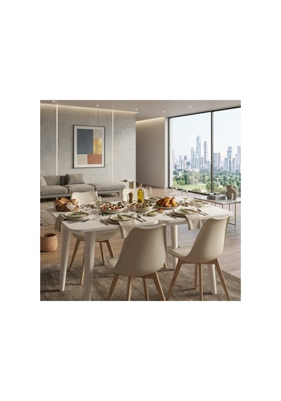 Akıllı Açılır Yemek Masası 100x60/120x100 - Gizli Bölmeli Mutfak Ve Salon Masası Modern Ahşap Ayaklı Beyaz - 930066699 Beyaz Akıllı Açılır Yemek Masası 100x60/120x100 - Gizli Bölmeli Mutfak Ve Salon Masası Modern Ahşap Ayaklı Beyaz - 930066699 Beyaz