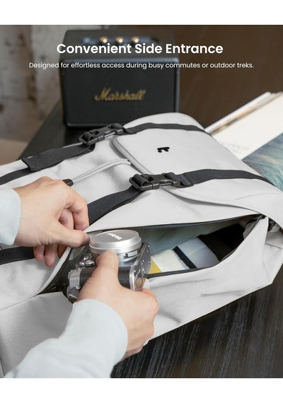 Tomtoc Vintpack Laptop Sırt Çantası, 17-22 Litre Sırt Çantası Sey Diğer