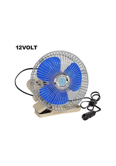 Beyaztuning 12 Volt Mandallı 6Inç Araç Içi Fan Oto Vantilatör